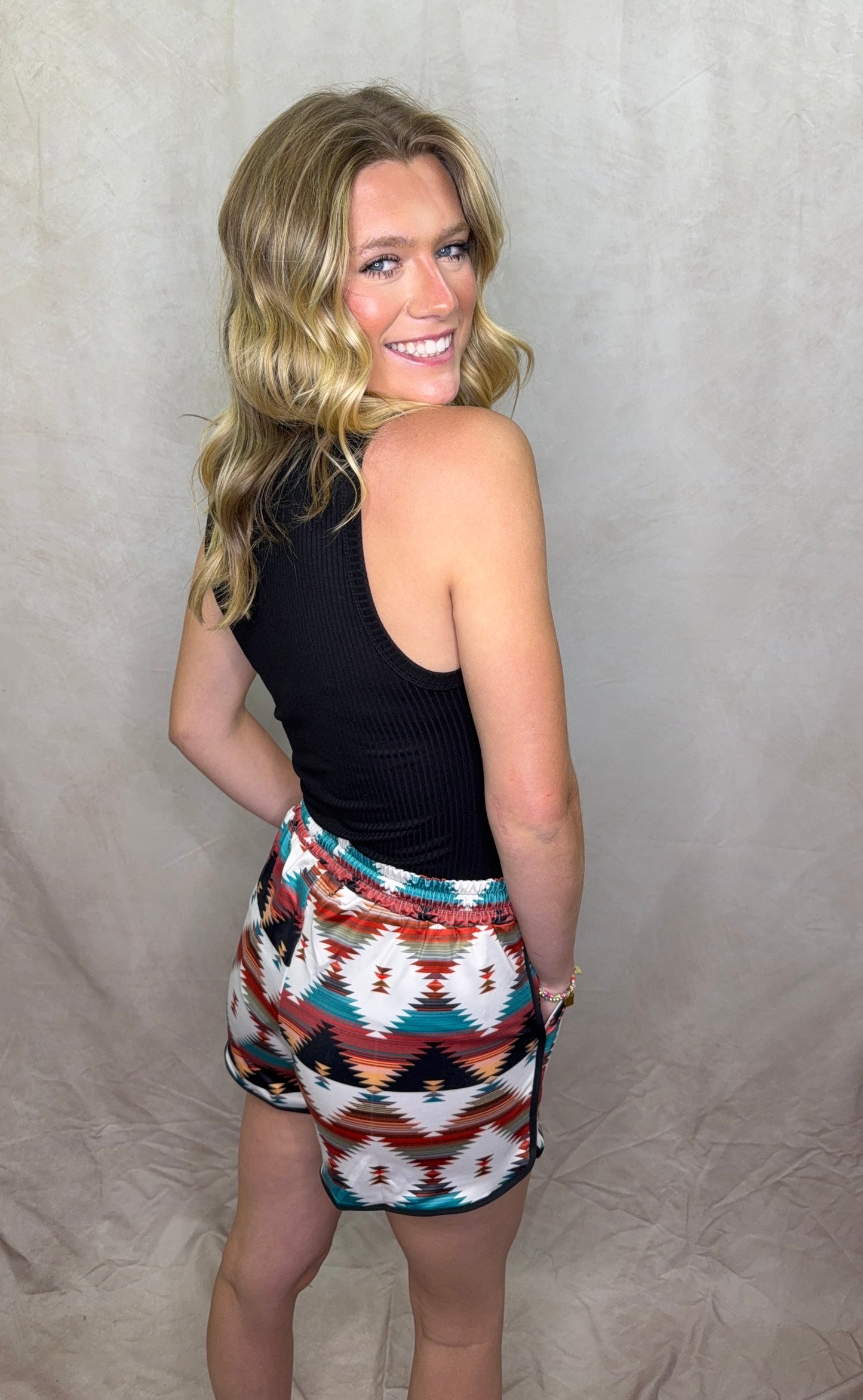 Western Aztec Athletic Shorts