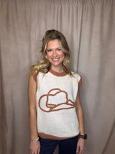 Load image into Gallery viewer, Cowboy Hat Sweater Vest