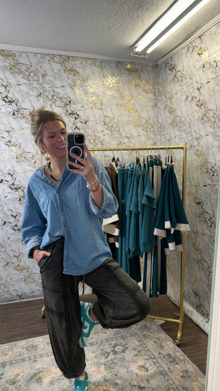Black Mineral Wash Jogger