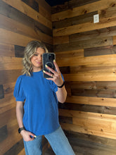 Load image into Gallery viewer, Ribbed Short Sleeve Basic Top