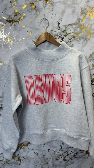Georgia Bulldogs Mock Neck Sweatshirt