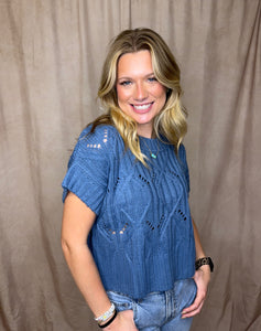 Dusty Blue Sweater