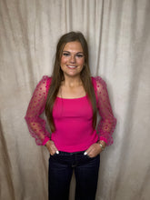 Load image into Gallery viewer, Hot Pink Party Top