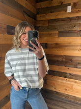 Load image into Gallery viewer, Striped Everyday Cotton Tee