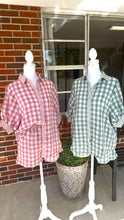 Load image into Gallery viewer, Gingham Gauze Short Set