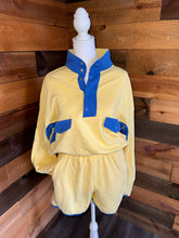 Load image into Gallery viewer, Blue &amp; Yellow Color Block Short Set
