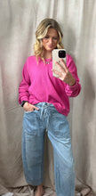 Load image into Gallery viewer, Tie Front Barrel Ankle Jean