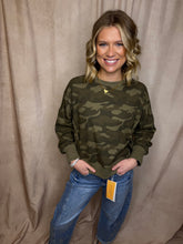 Load image into Gallery viewer, Camo thermal womens boutique top