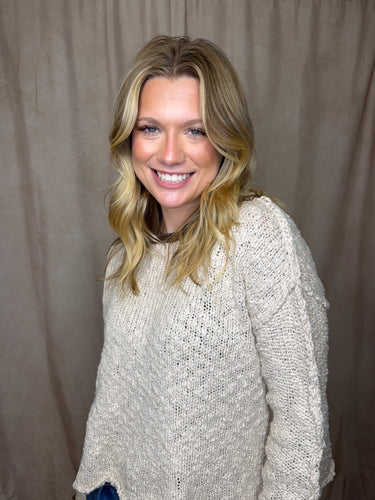 Taupe Shaggy Sweater