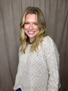 Taupe Shaggy Sweater