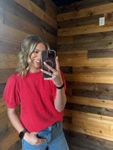 Load image into Gallery viewer, Ribbed Short Sleeve Basic Top