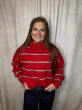 Load image into Gallery viewer, Red and Grey Stripe