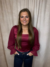 Load image into Gallery viewer, Dressy Wine Top