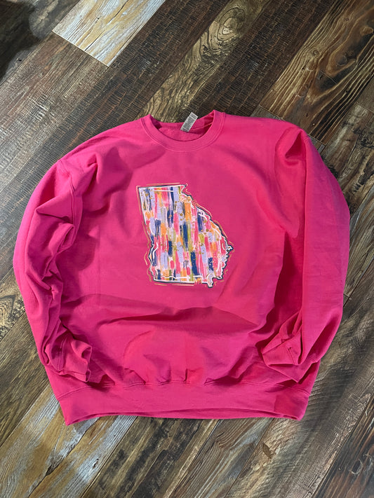 Hot Pink Georgia Sweatshirt