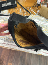 Load image into Gallery viewer, Black Boot-stitch Shoulder Bag
