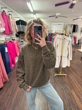 Load image into Gallery viewer, Brown Leopard heavy weight sweatshirt 100% cotton