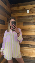Load image into Gallery viewer, Pink &amp; Yellow Striped Set
