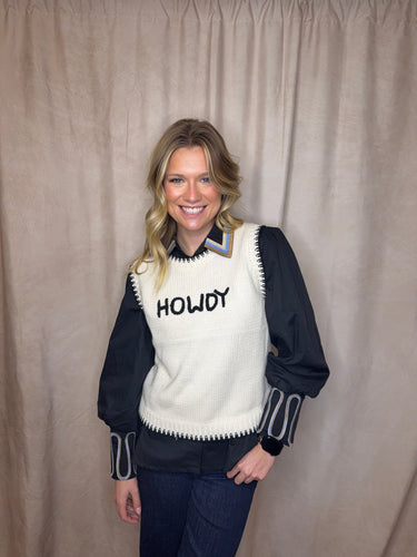 Pop of Color Collar Top