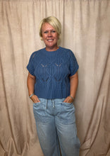 Load image into Gallery viewer, Dusty Blue Sweater