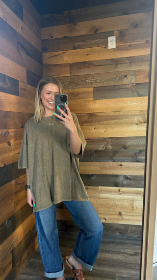 Oversized Mineral Wash Tee