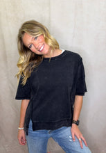 Load image into Gallery viewer, Not so Basic black tee