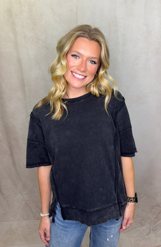Not so Basic black tee