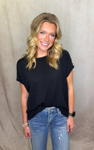 Load image into Gallery viewer, Wear Everywhere Black Ribbed Top