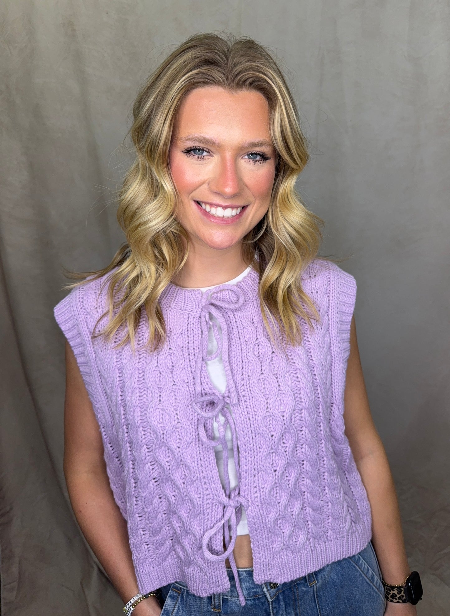 Tie Front Sweater Top