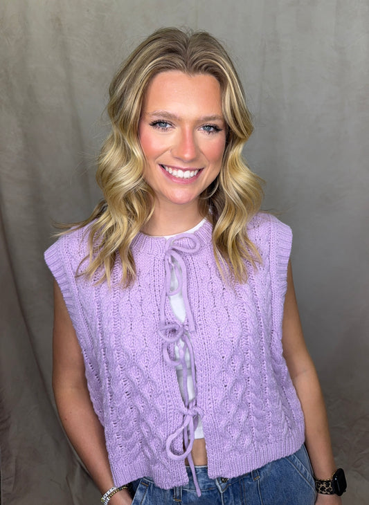 Tie Front Sweater Top