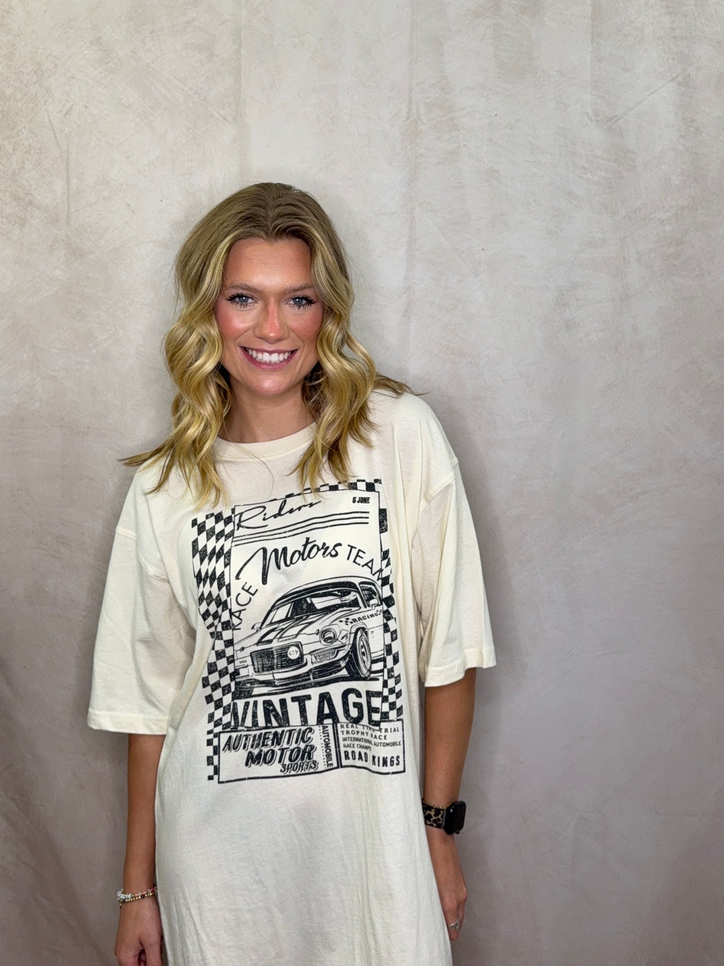 Racecar Oversized Graphic Tee