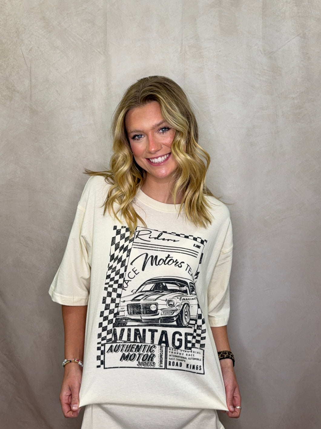 Racecar Oversized Graphic Tee