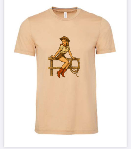 Retro Cowgirl Tee
