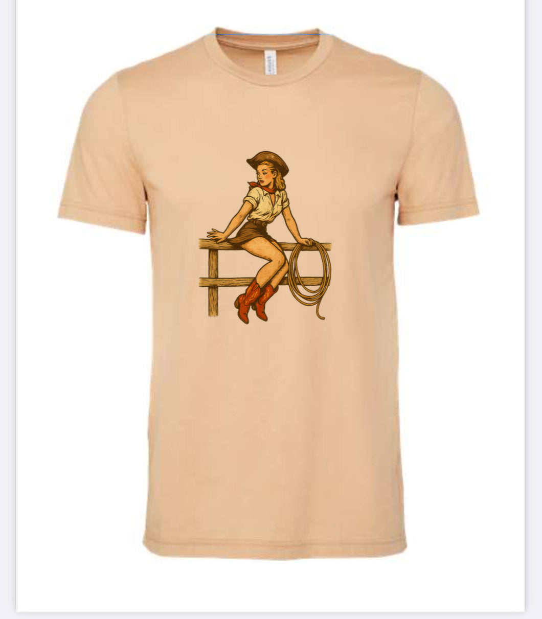 Retro Cowgirl Tee